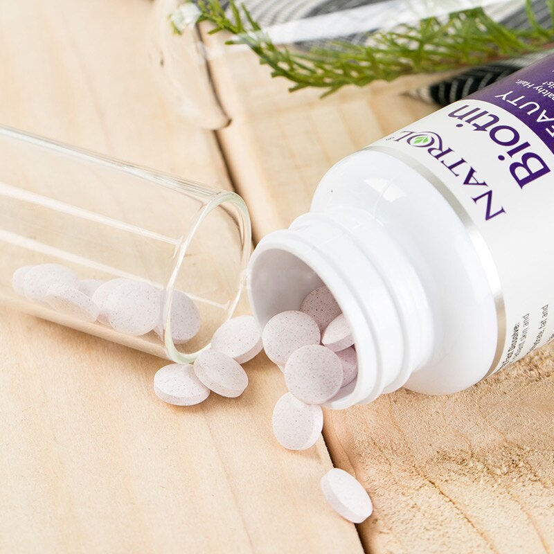 Viên Uống Hỗ Trợ Mọc Tóc, Móng Natrol Biotin 10.000mcg 100 viên Nội Địa Mỹ SeeMe beauty