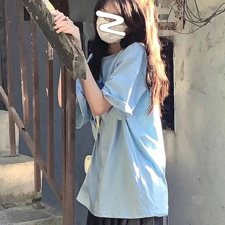 NRVP Áo Thun Unisex Mùa Hè Dáng Suông Tay Cộc Phong Cách Hàn Quốc Cho Nam Nữ