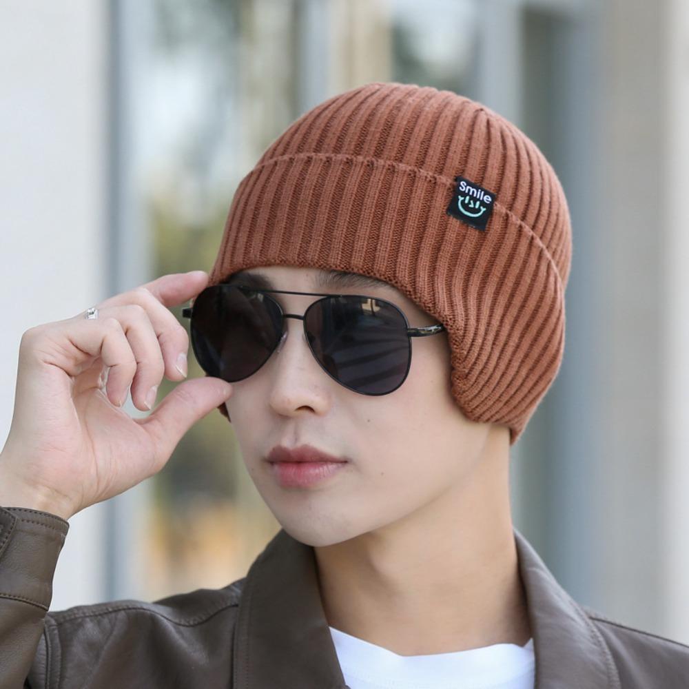 Mũ Dệt Kim Màu Trơn Giữ Ấm Mùa Đông Thời Trang Cho Nam Và Nữ