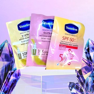 Kem tắm trắng da Vaseline Thái Lan whitening body shower 120gr - Dạng gói