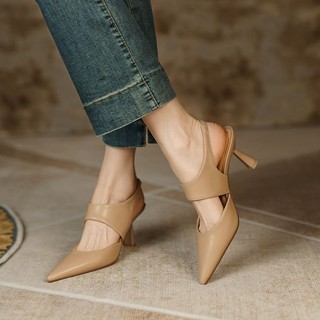 Giày Cao Gót Nữ 7 Cm Trẻ Trung Mã GA06