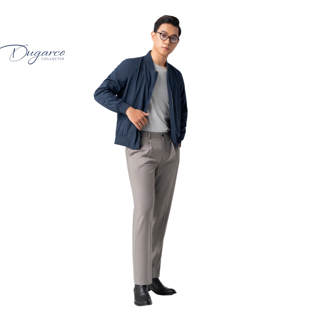 Áo khoác DUGARCO nam 2 lớp cao cấp dáng bomber tính năng trượt nước 228JM22083