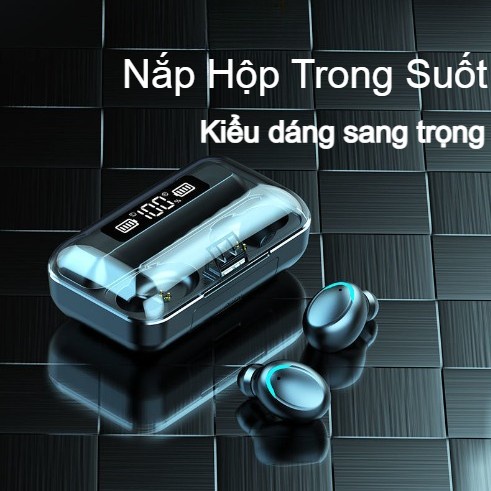 Tai nghe Bluetooth 5.0 AMOI F9 PRO - Bản Quốc Tế 2022 Nút Cảm Ứng Chống Nước - Pin Sạc 2000mah