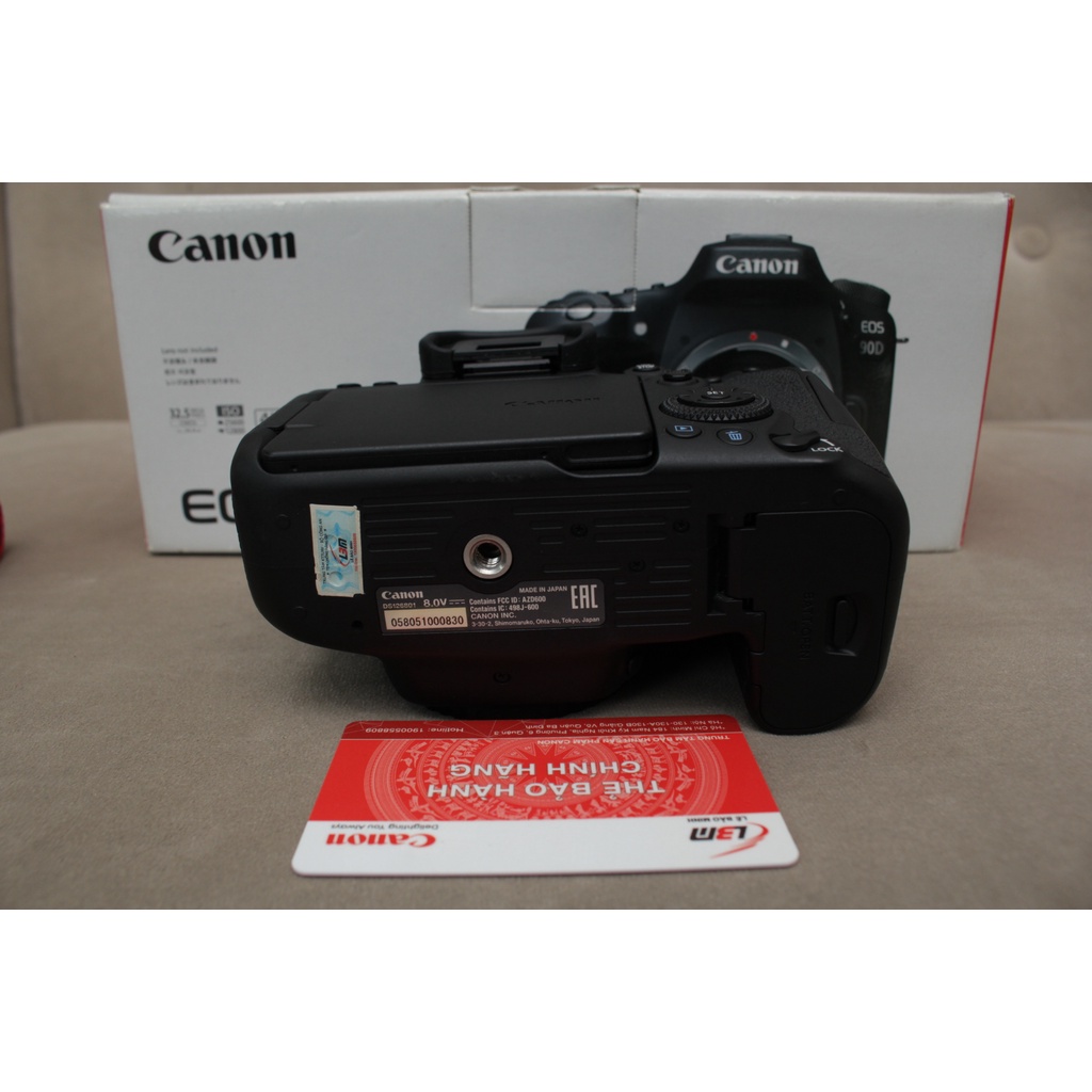 Máy ảnh Canon 90D fullbox như mới 98%