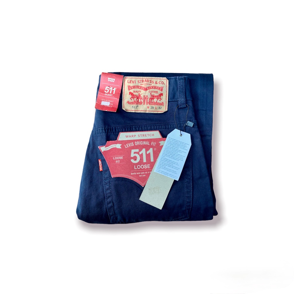 Quần Kaki Jeans Levis 511 Size 29( 50 - 55KG ) Form Slim Ống Đứng Cực Đẹp