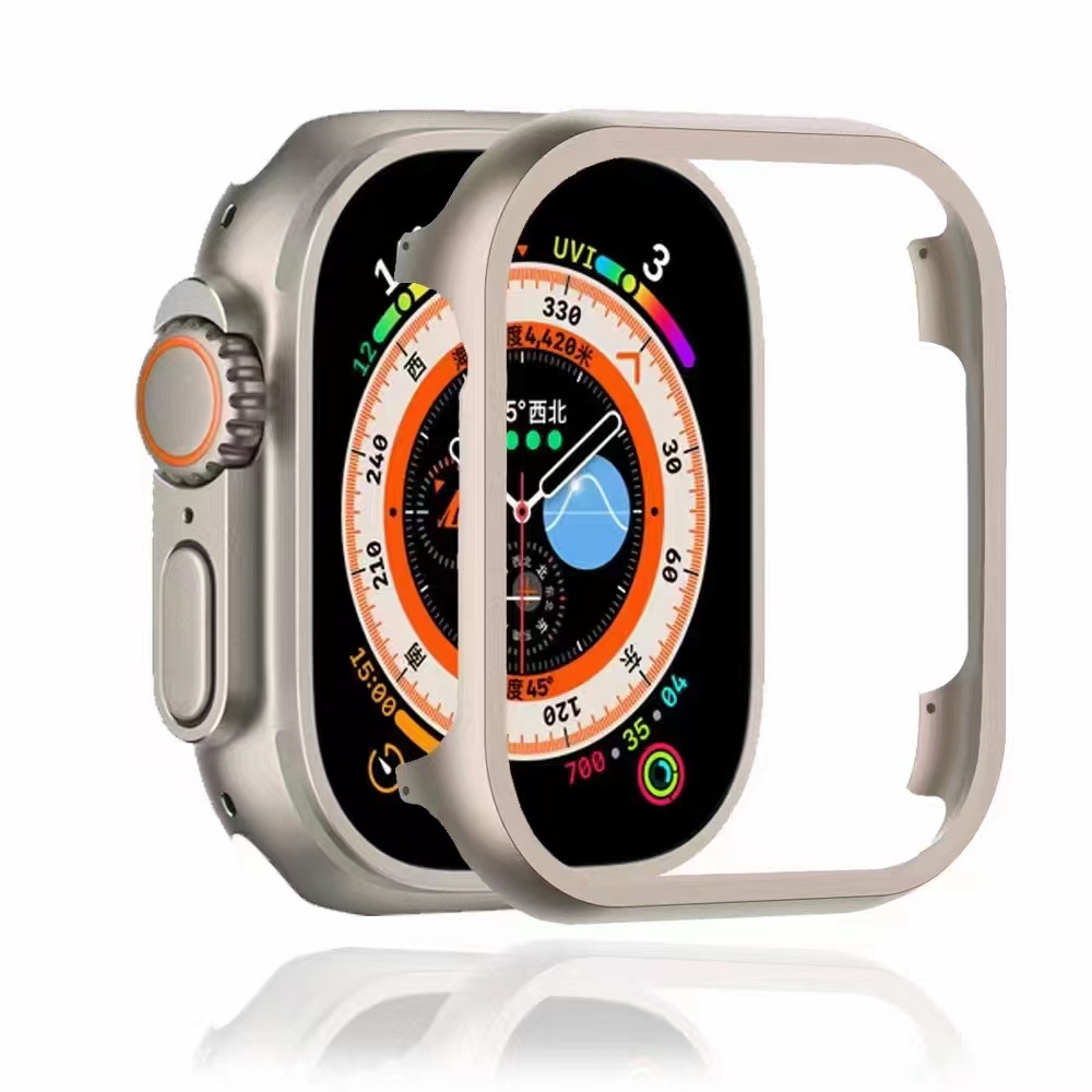 Khung Nhôm Bảo Vệ Cho Đồng Hồ Thông Minh Apple Watch Ultra 8 7 49mm 45mm 41mm IWatch Series 6 Se 5 4 3 38 40 42 44 mm