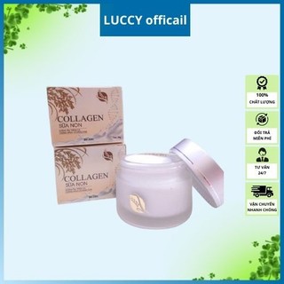 Kem collagen sữa non dưỡng ẩm trắng da mặt - mờ thâm sạm, trắng sáng rạng rỡ
