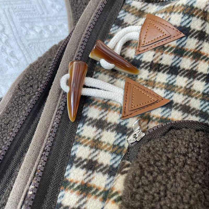 Áo Khoác Len Dày Cao Cấp Cài Khóa Sừng Thời Trang Mùa Đông Hàn Quốc 2022 Cho Bé