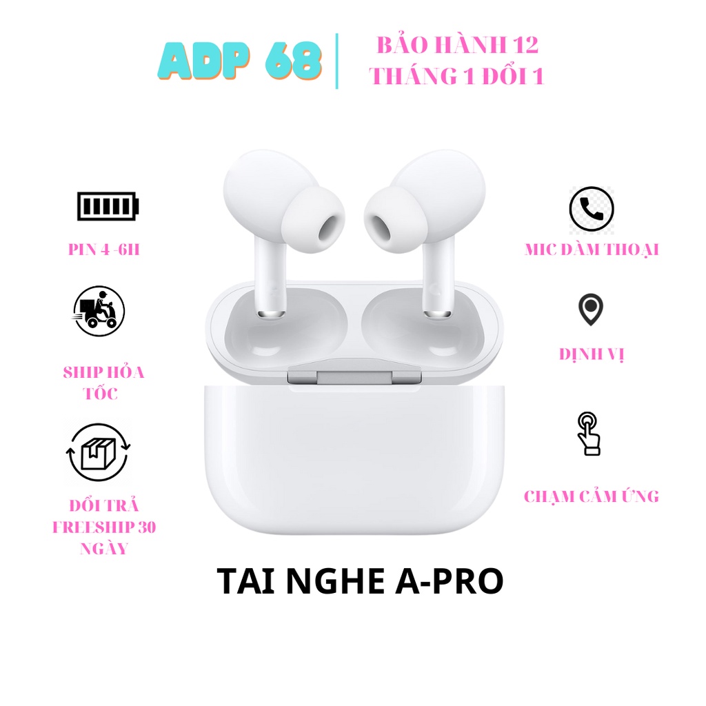 Tai nghe bluetooth EPR, Tai nghe không dây Full Chức Năng, Đổi Tên, Định Vị,Chống Ồn Pin Trâu Dùng Cho Mọi Dòng Máy
