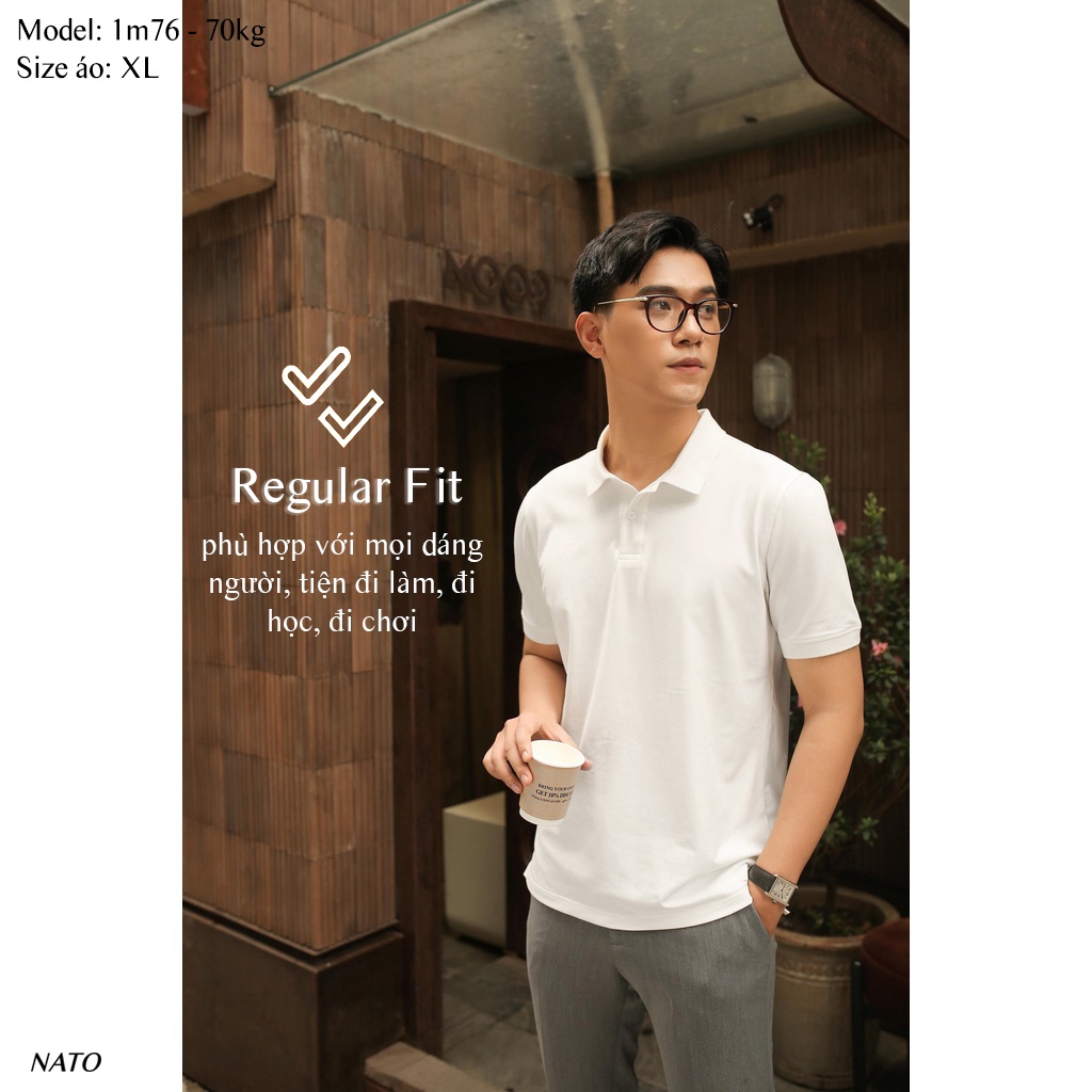 Áo Thun Polo Nam BASIC Vải Cotton Cá Sấu Cao Cấp Chuẩn Đẹp Tay Ngắn Có Cổ Màu Trắng Đen Xanh Navy Đỏ Trơn Họa Tiết NATO