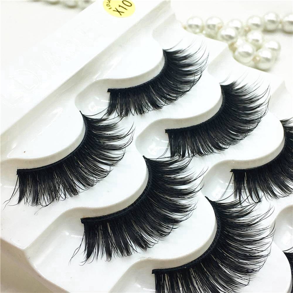 Bộ 5 Cặp Lông Mi Giả 3D Dày Tự Nhiên