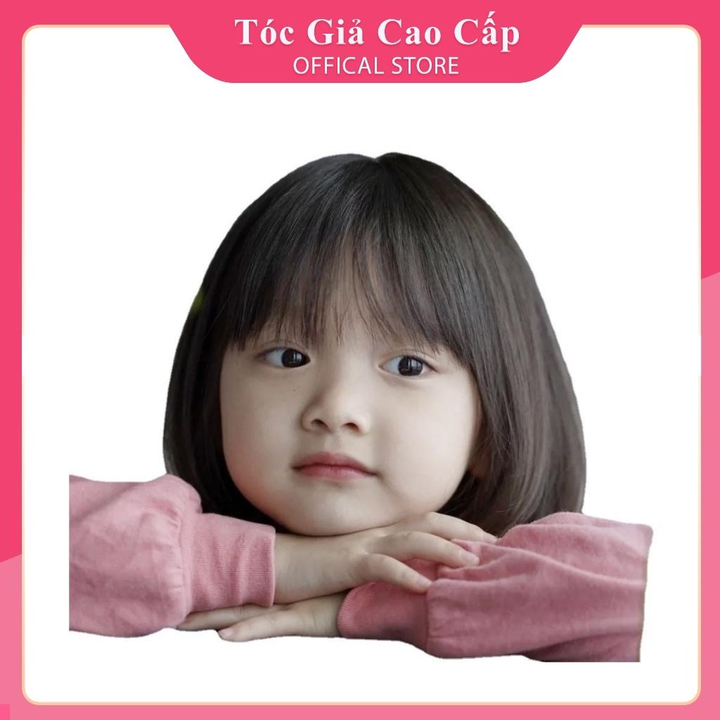 Tóc giả nguyên đầu cho bé cúp vai cho trẻ em