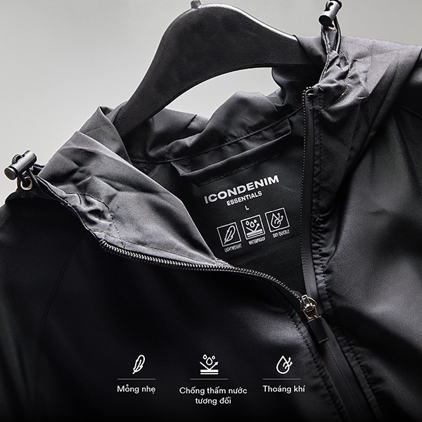 Áo Khoác Dù Nam ICONDENIM Regular Lightweight WindbreakerJacket AKID0050