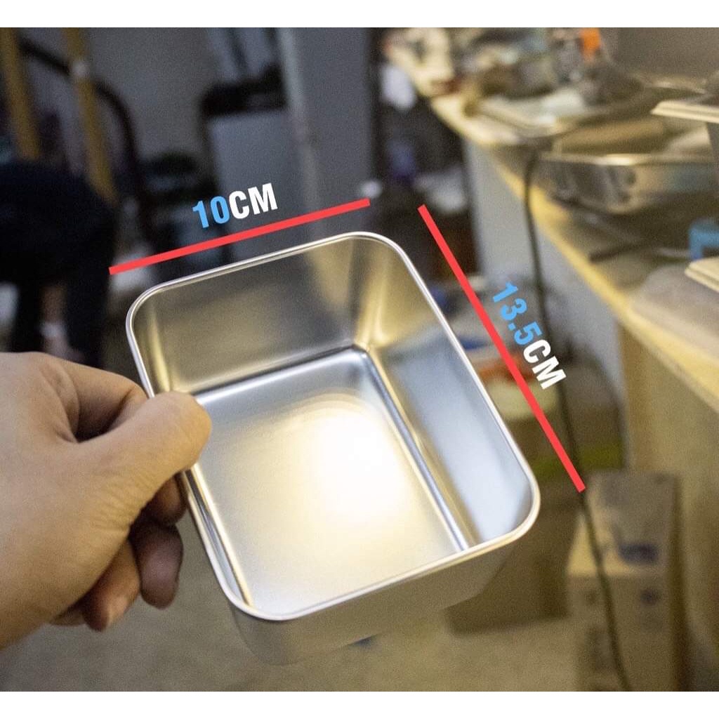 Bộ 4/6/8 khay inox đựng thực phẩm, topping trà sữa, bánh mì,.. - Gia dụng Ánh Dương