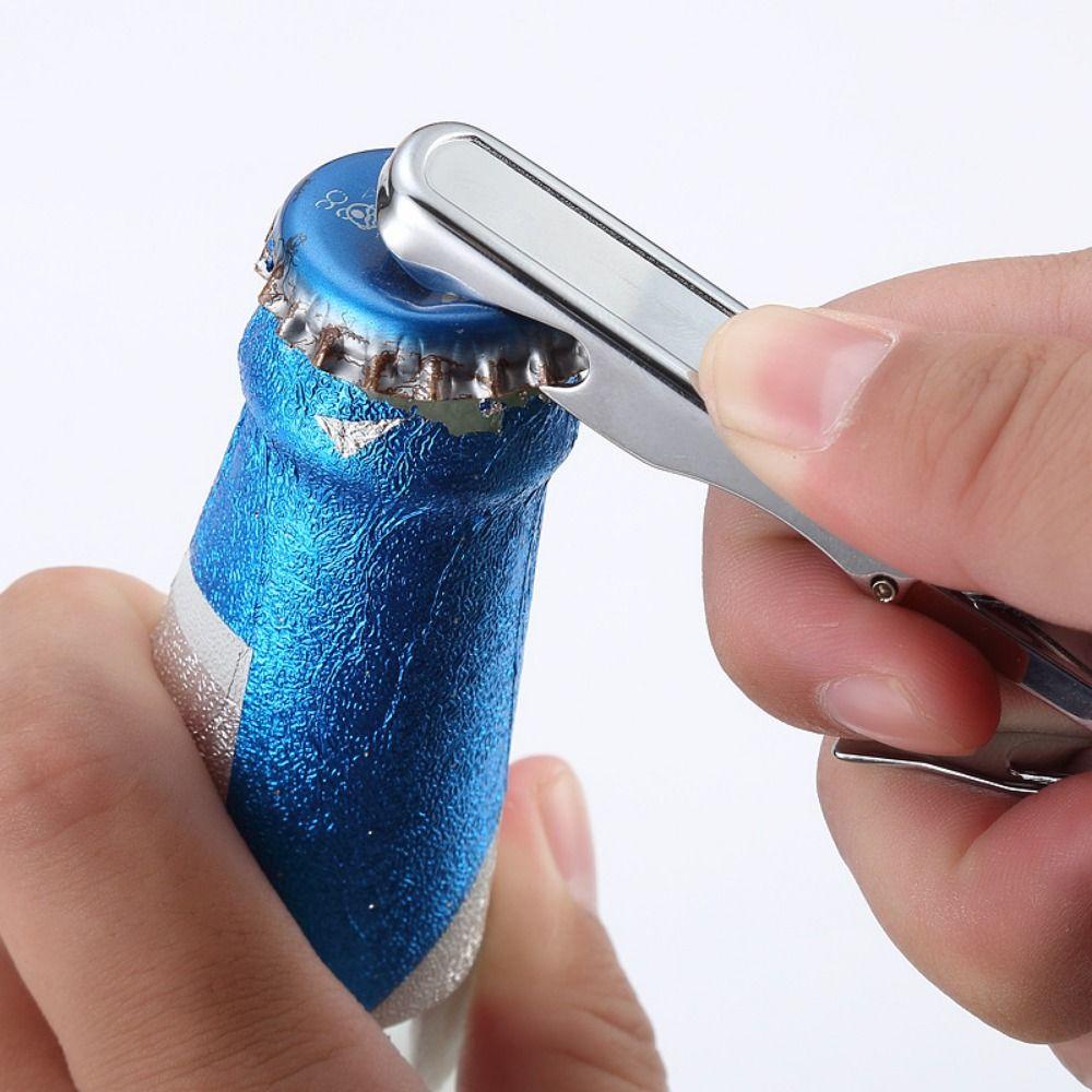 AROMA Dụng Cụ Mở Nắp Chai Siêu Mỏng EDC Bằng Thép Không Gỉ