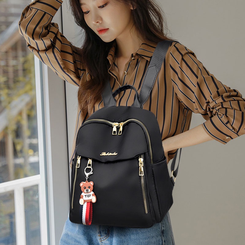 Ba lô IELGY vải oxford nhẹ phong cách Hàn Quốc đi chơi du lịch hoạt động ngoài trời dành cho nữ