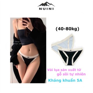 Quần lót nữ kháng khuẩn không viền cao cấp cạp cao sexy lụa Modal gỗ thông tự nhiên mềm mịn thoáng khí - Nuini