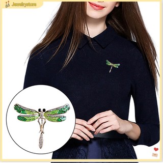 {jewelrystore} Trâm cài áo hình chuồn chuồn đính đá thời trang