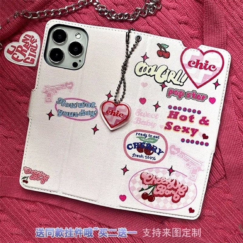 Case Chery Nắp Gập Cho Dòng IPhone Bao Da Tình Yêu Chất Lượng
