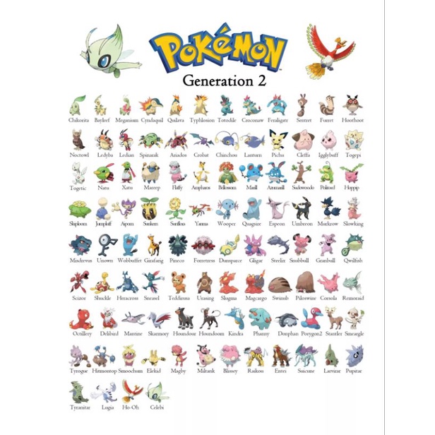 Mô hình Pokemon Tomy chính hãng - Gen 2