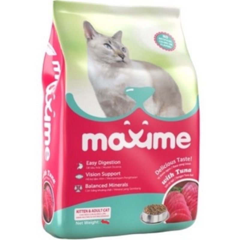 Thức ăn hạt cho mèo con và mèo lớn Maxime gói 400g