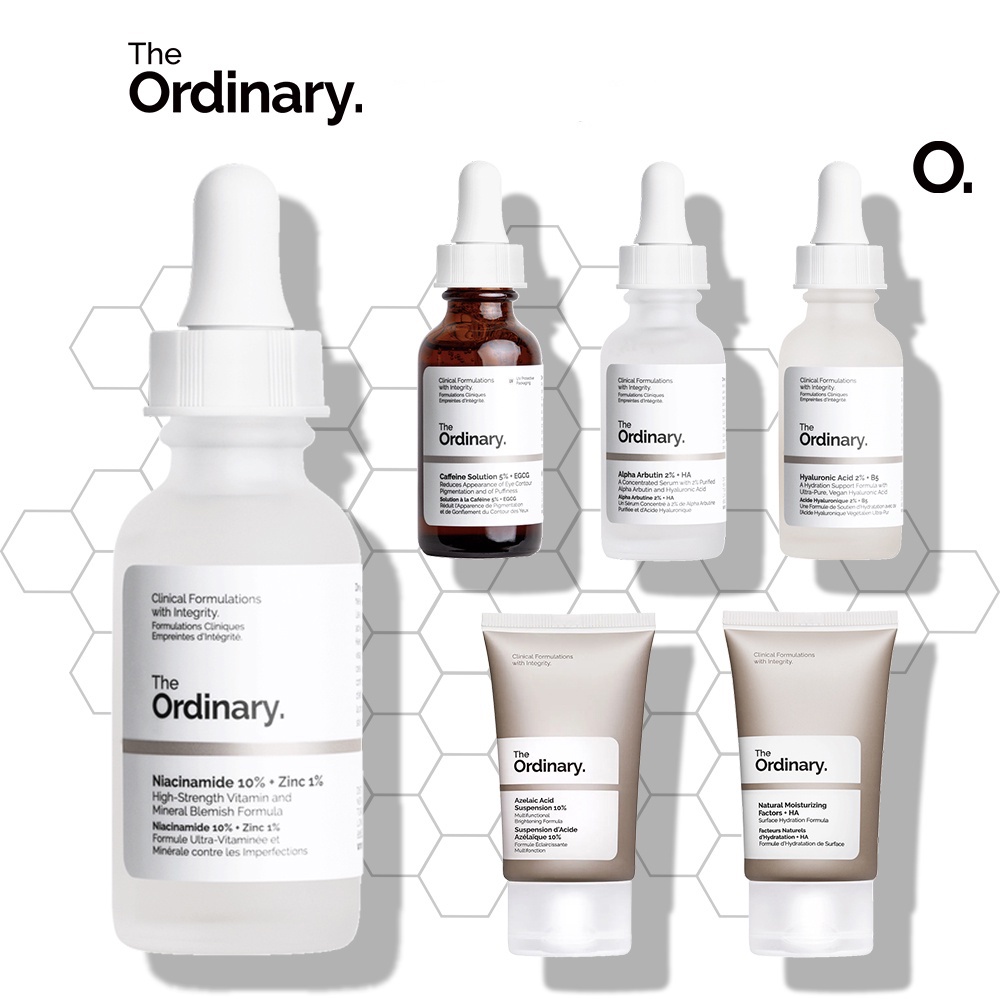 The Ordinary Bộ Giảm Mụn Kiểm Soát Dầu Hiệu Quả Với Tinh Chất Niacinamide 10% + Kẽm 1% 30ml