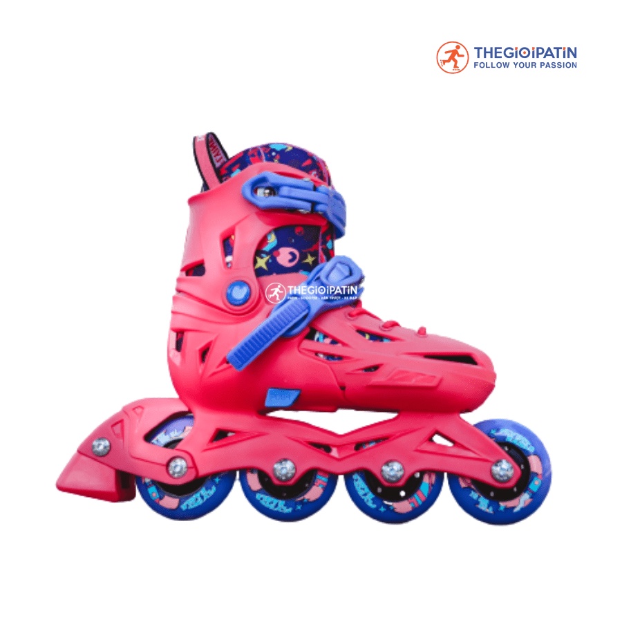 Giày Patin Trẻ Em COUGAR - Flying Eagle NT2, Giày Trượt Patin Form Nhựa Có Thể Tháo Rời Boot, Tặng Kèm Bảo Vệ Tay Chân