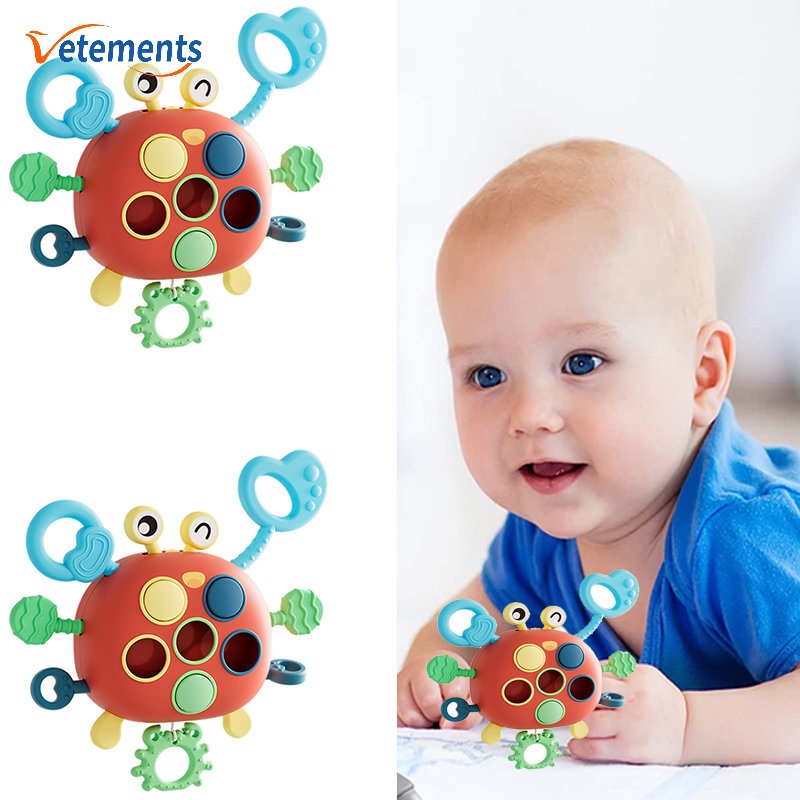 Đồ Chơi Con Cua Hoạt Hình Phát Triển Trí Thông Minh Cho Trẻ Em 1 2 3 Tuổi