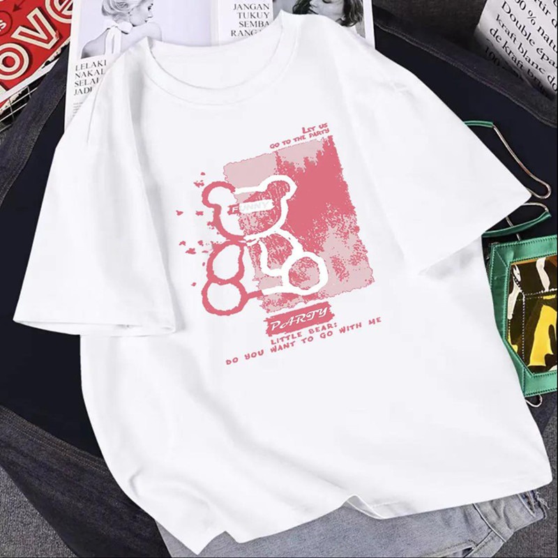 NRVP Áo Thun Unisex Mùa Hè Dáng Suông Tay Cộc Phong Cách Hàn Quốc Cho Nam Nữ