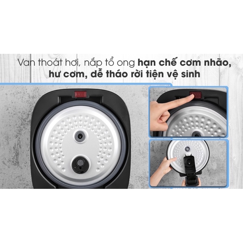 Nồi cơm cao tần Toshiba 1.8 lít RC-18IX1PV Hàng chính hãng-bảo hành 12 tháng số người ăn 4-8 người