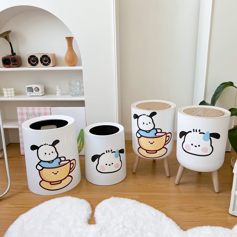 Thùng rác. Thùng Rác Hai Lớp Dạng Nhấn Bằng Giấy Cỡ Lớn Hình Chú Chó Pacha Dễ Thương