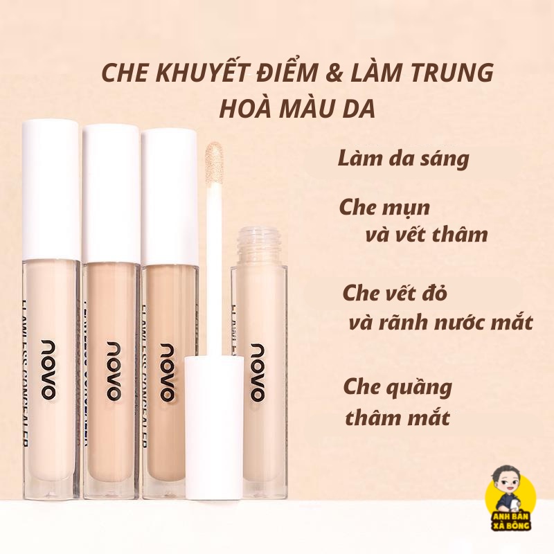 Thanh Che Khuyết Điểm NOVO Silky Moisturizing Liquid Concealer 5548