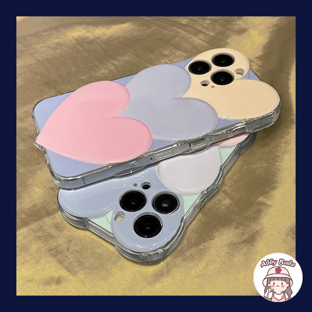 Ốp Điện Thoại TPU Mềm Chống Mồ Hôi Họa Tiết Trái Tim 3D Đơn Giản Cho IPhone 14 Pro Max 11 13 12 11 Pro Max X XS XR