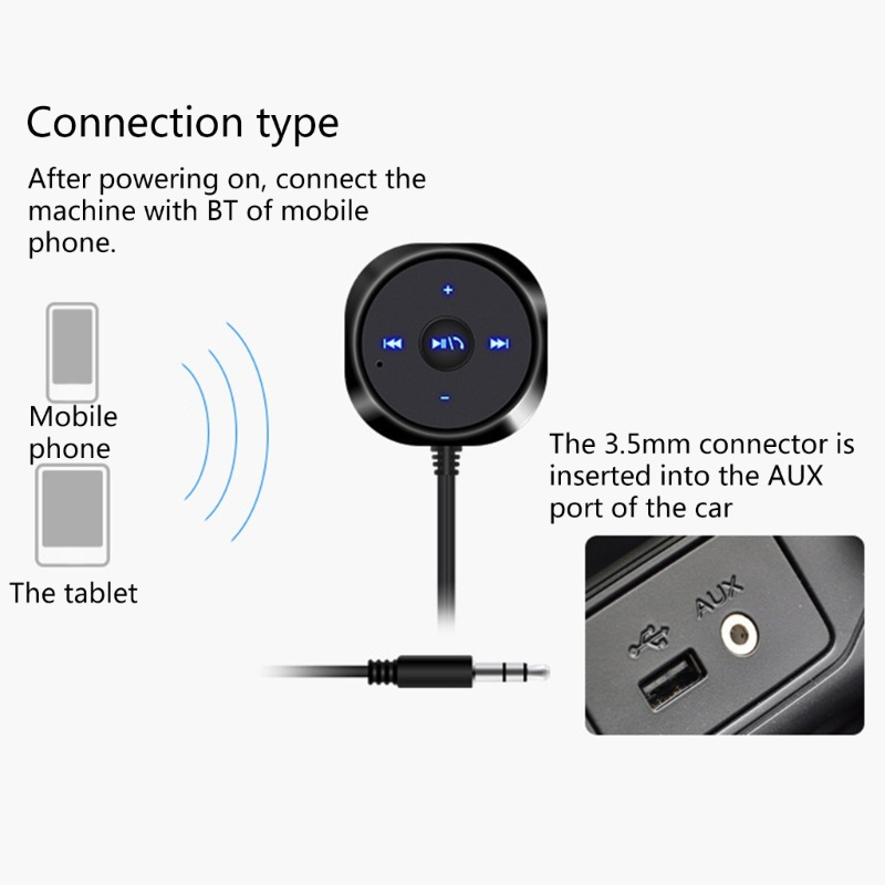 Bộ Thu Tín Hiệu Bluetooth 3.0 Không Dây Rảnh Tay Tiếng Ồn Thấp Dùng Trong Xe Hơi