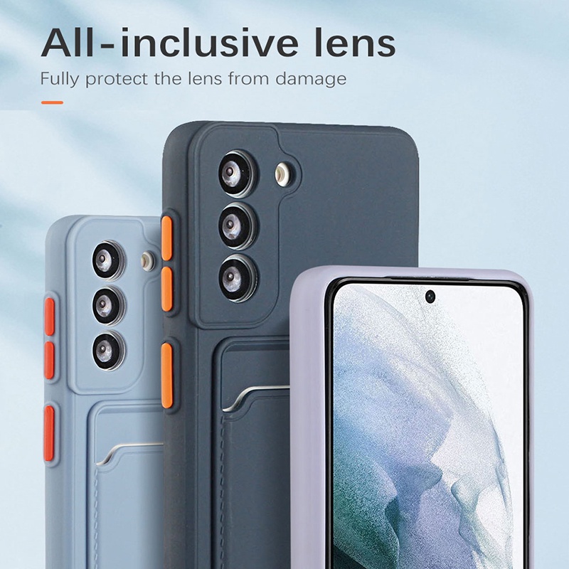 Ốp Điện Thoại TPU Kèm Ngăn Đựng Thẻ Cho Redmi 12 Note 12 4G 12S 11 11s 10 9 8 Pro + 10s 9S YTKB2