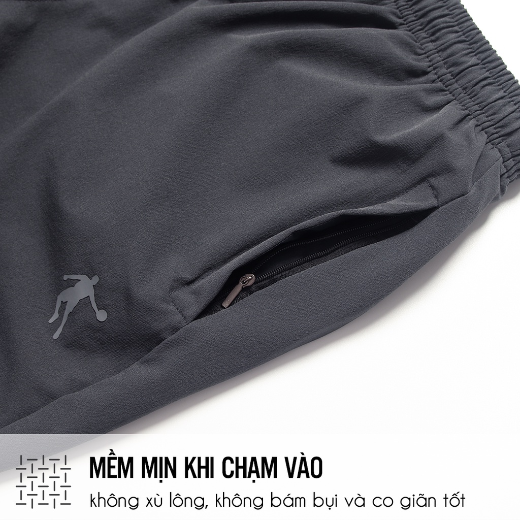 Quần jogger nam thể thao Ecollect vải gió ống bo cạp chun cao cấp