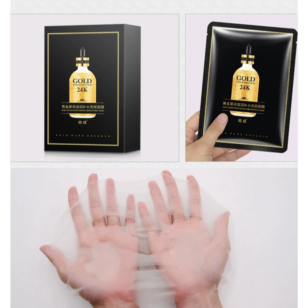 Mặt nạ dưỡng ẩm làm sáng da tinh chất vàng GOLD 24K