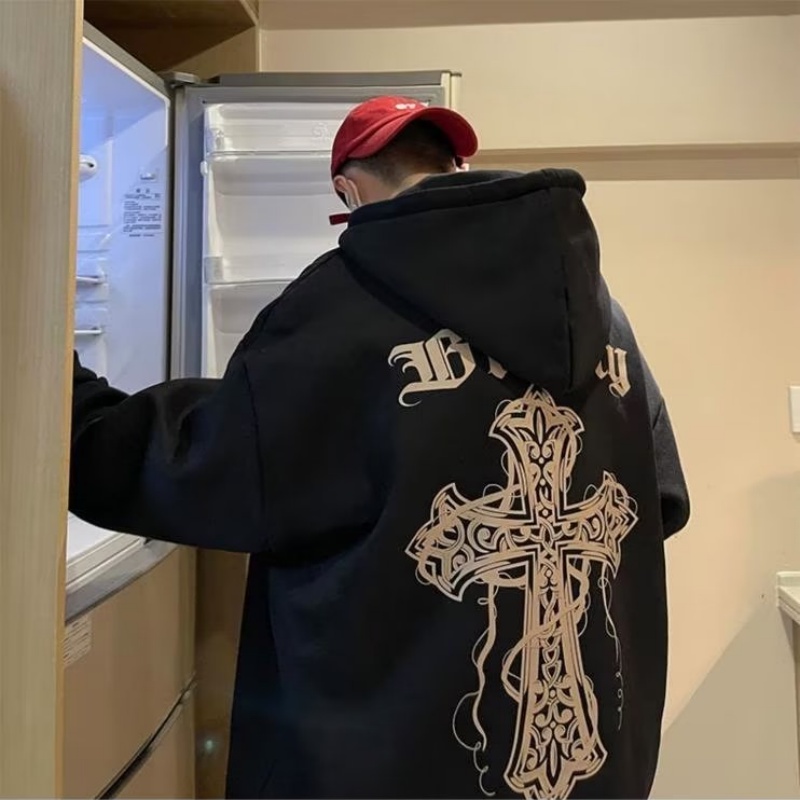 Áo Hoodie Tay Dài Oversize In Chữ Thời Trang Cho Nam Nữ