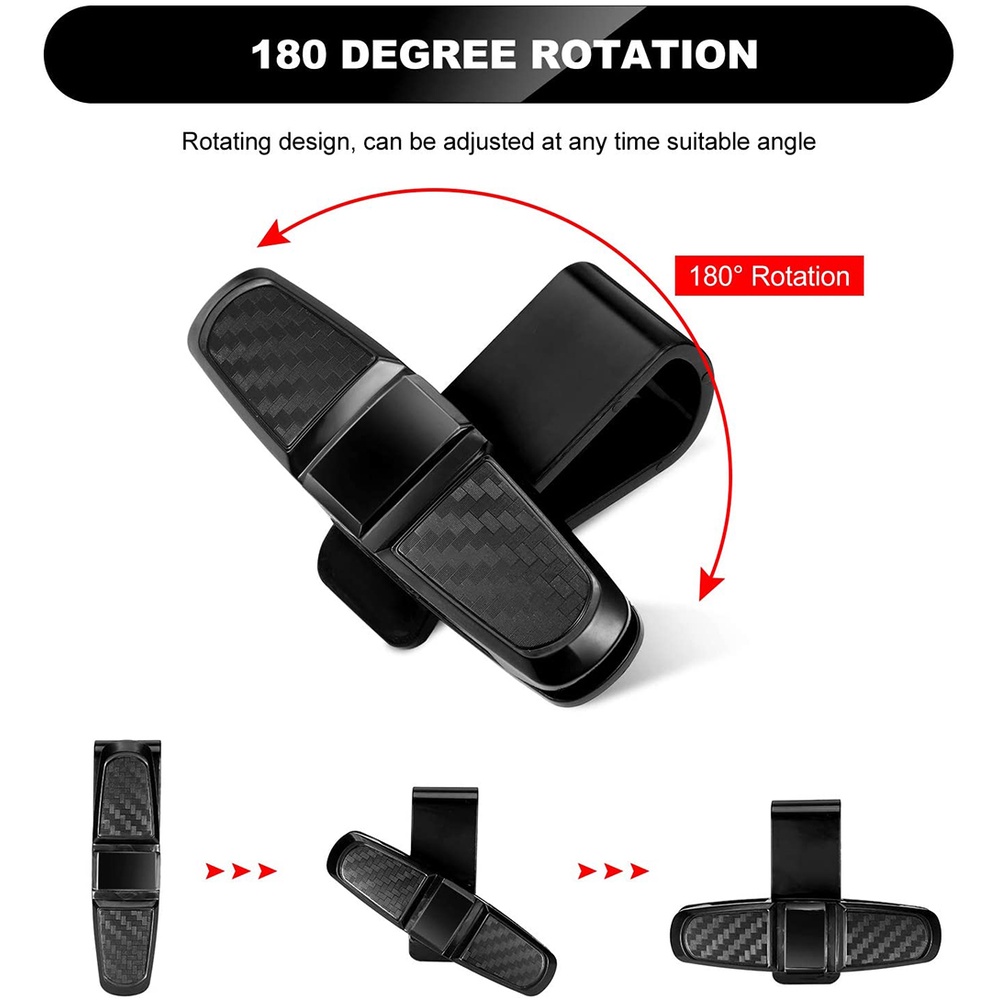 1 Kẹp Giữ Mắt Kính Gắn Tấm Che Nắng Xe Hơi Bằng ABS