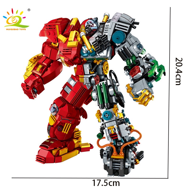 Marvel Avengers Iron Man Half Perspective Anti-Hulk Mecha Toy Toy Robot Boy's Toy Kids Quà tặng tương thích