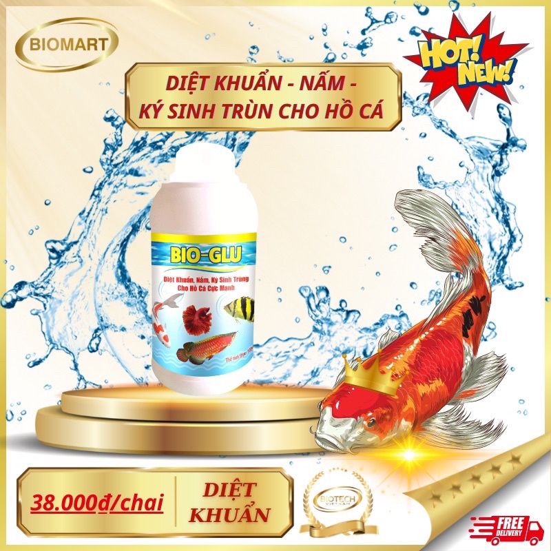 DIỆT KHUẨN - KÝ SINH TRÙN SIÊU MẠNH CHO HỒ CÁ CẢNH, CÁ KOI - KHÔNG GÂY SỐC CÁ