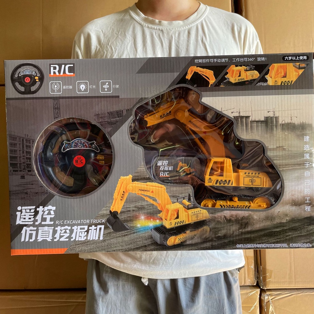 Đồ Chơi Xe Công Trường Điều Khiển Từ Xa 2 Kênh