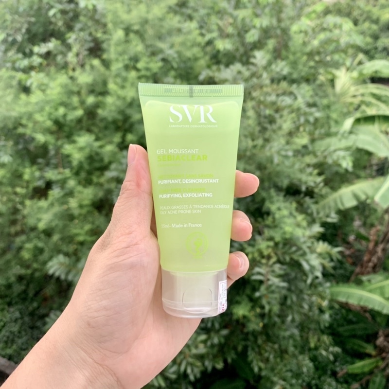 SỬA RỬA MẶT SVR DẠNG GEL CHO DA KHÔ MÀU XANH LÁ SVR SEBIACLEAR GEL MOUSSANT