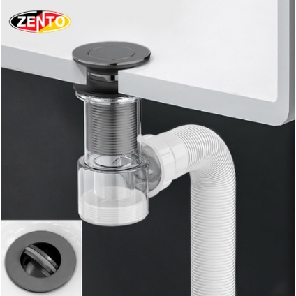 Bộ xi phông & ống xả mềm lavabo ZXP044 (Gray color)
