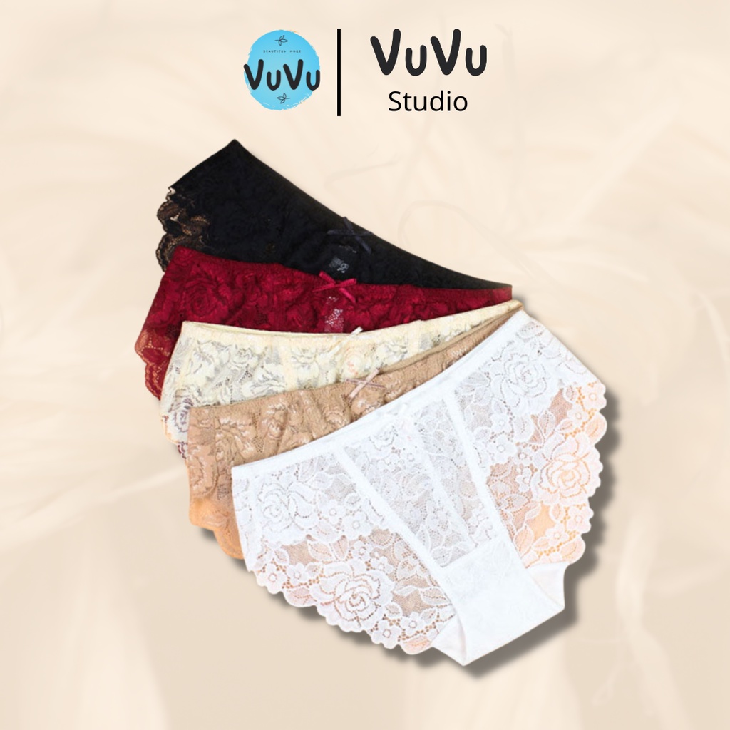 Quần Lót Ren Quần Lót Sexy - Đồ Lót Gợi Cảm Không Viền- Vải Xuyên Thấu - Đủ Màu