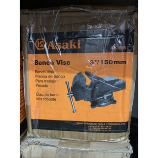 Ê tô kẹp bàn nguội xoay 360 độ asaki ak-669 - độ mở 150mm - 6"