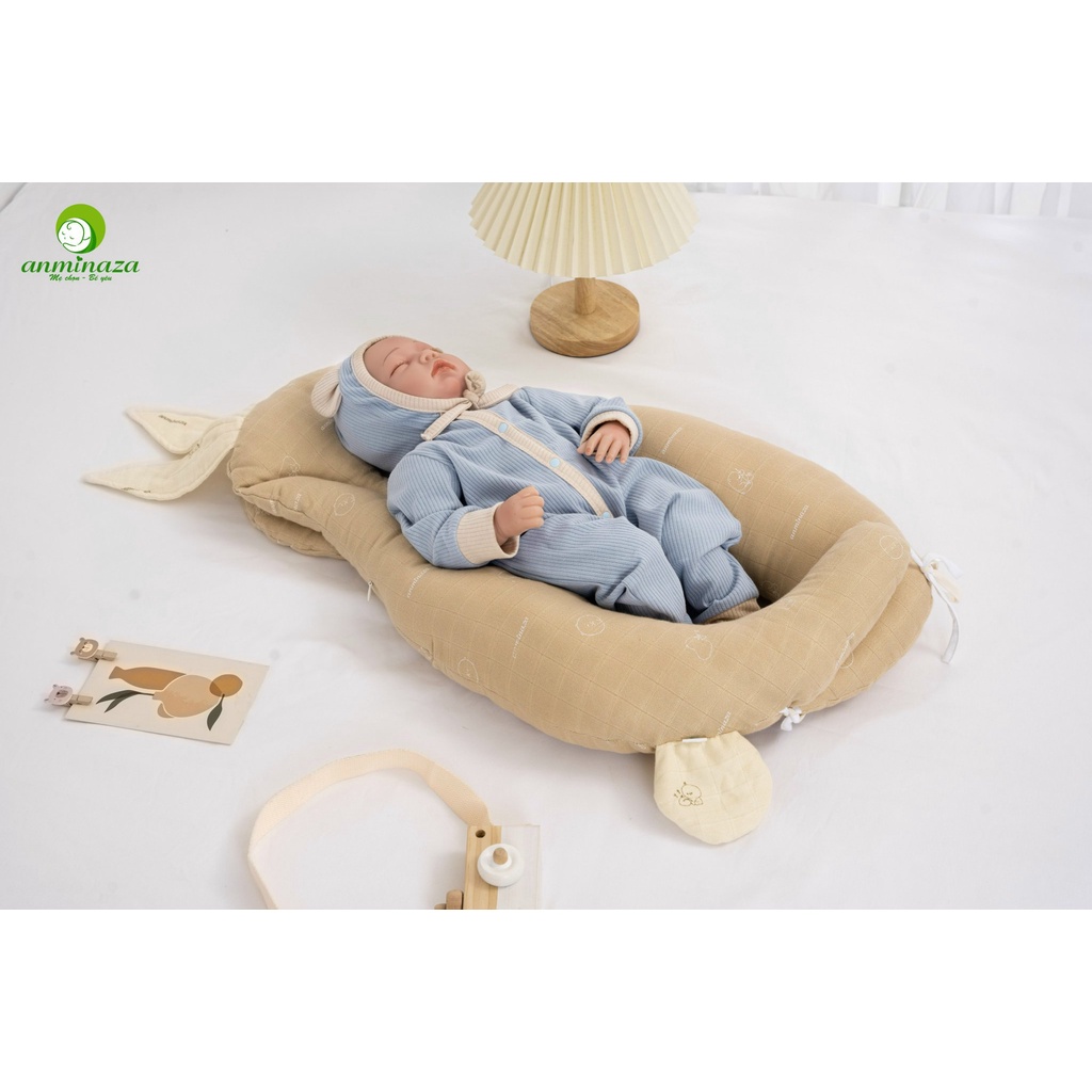 Gối ôm thỏ đa năng sợi tre Anminaza bông Microfiber cao cấp