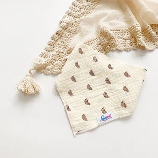 Yếm tam giác xô muslin cao cấp cúc bấm cho bé