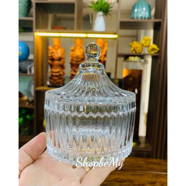 Hũ Thuỷ Tinh Đựng Kẹo Mứt, Trang Sức Decor Phòng Cao Cấp