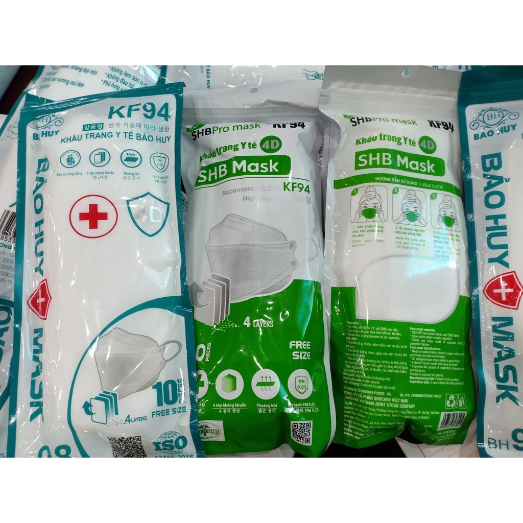 Set 10 Khẩu Trang 4D Mask KF94